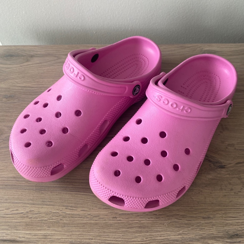 Pink Crocs